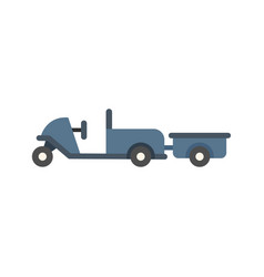 Cargo Car Icon Flat Airport Support