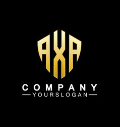 Initial Letters Axa Logo Design Template