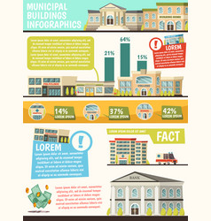 Orthogonal Municipal Buildings Infographics