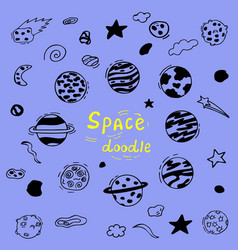 Space Doodles Planets In Starry