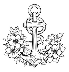 Anchor Coloring Pages Drawing For Kids