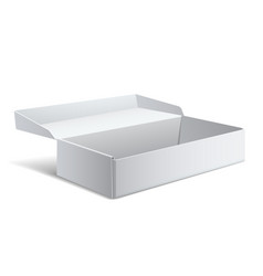 Cool Realistic White Package Cardboard Boxes