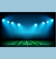 Illuminated American Football Stadium