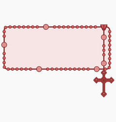 Photo Frame With Catholic Rosary