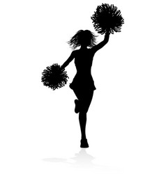 Silhouette Cheerleader Woman