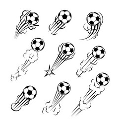 Soccer Ball Football Tournament Set Icons Symbol