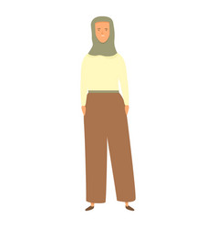 Muslim Fashion Icon Cartoon Hijab Women