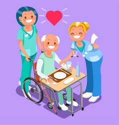 Nurses Group Of Doctors Team Isometric People