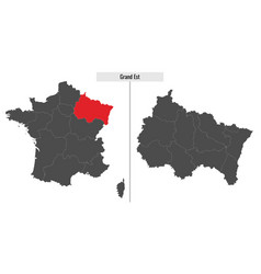 Map Of Grand Est Region Of France