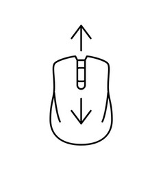 Mouse Scroll Line Icon