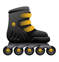 Sports Roller Skates Icon Cartoon Kid