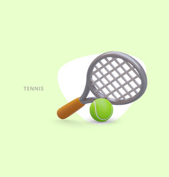 Realistic Net Racket Tennis Ball Sports