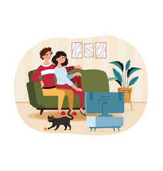 Couple Watching Tv