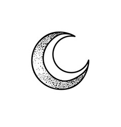 Moon Symbol Tattoo Style