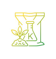 Potassium Fertilizer Gradient Linear Icon