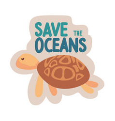 Save The Oceans Ecology Stiker