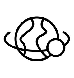 Space Trajectory Icon Outline Travel