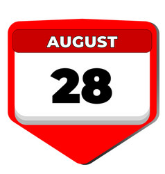 28 August Icon Calendar Day Date