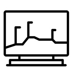 Check Trajectory Icon Outline Path Exam