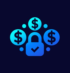 Fixed Cost Price Icon On Dark