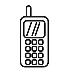 Portable Phone Icon Outline Contact Call