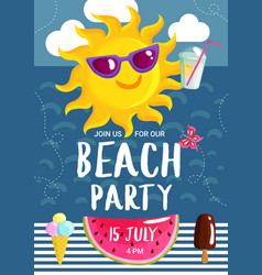 Summer Beach Party Poster