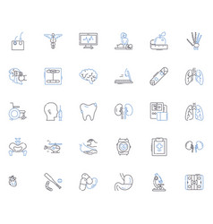 Healthcare It Line Icons Collection