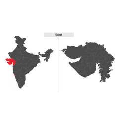 Map Of Gujarat State Of India