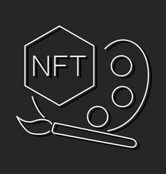 Nft Art Line Icon Linear Style Sign For Mobile