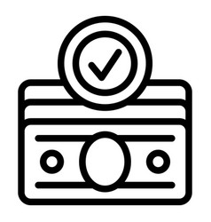 Approved Credit Card Icon Outline Lender