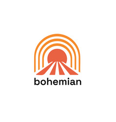 Bohemian Vintage Sun Way Logo