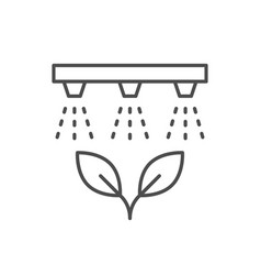 Agricultural Watering System Line Icon