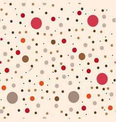 Seamless Pattern Multi-colored Circles On A White