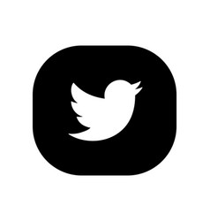 Twitter Social Media Icon Abstract Symbol Design