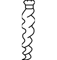 Wavy Hair Accessory Line Icon