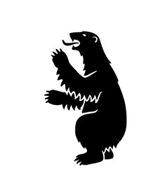 Wild Beast Bear Silhouette Shape