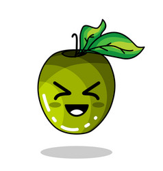 Emoji Green Apple Laugh