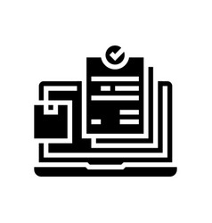 Internet Order And Procurement Glyph Icon