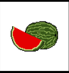 Pixel Art With Watermelon