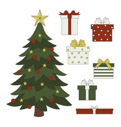 Christmas Tree And Gifts