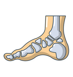 Xray Of Foot Icon Cartoon Style