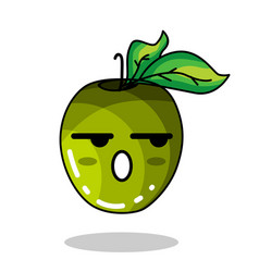 Emoji Green Apple Wow Badmood