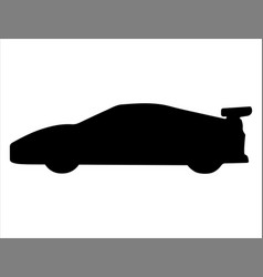 Race Car Silhouette Art