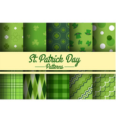 Clover seamless pattern st patricks day Royalty Free Vector