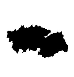 Toledo Map Silhouette Isolated