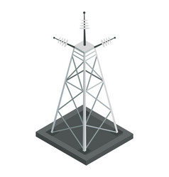 Energy Power Grid Isometric Power Distribution