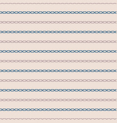 Horizontal Seamless Chain Stitch Striped Pattern