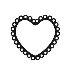 Scalloped Edge Heart Shape Simple Heart Scalloped