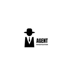 Detective Agency Logo Design On Isolated