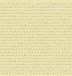 Seamless Pattern With Hand Drawn Wavy Lines